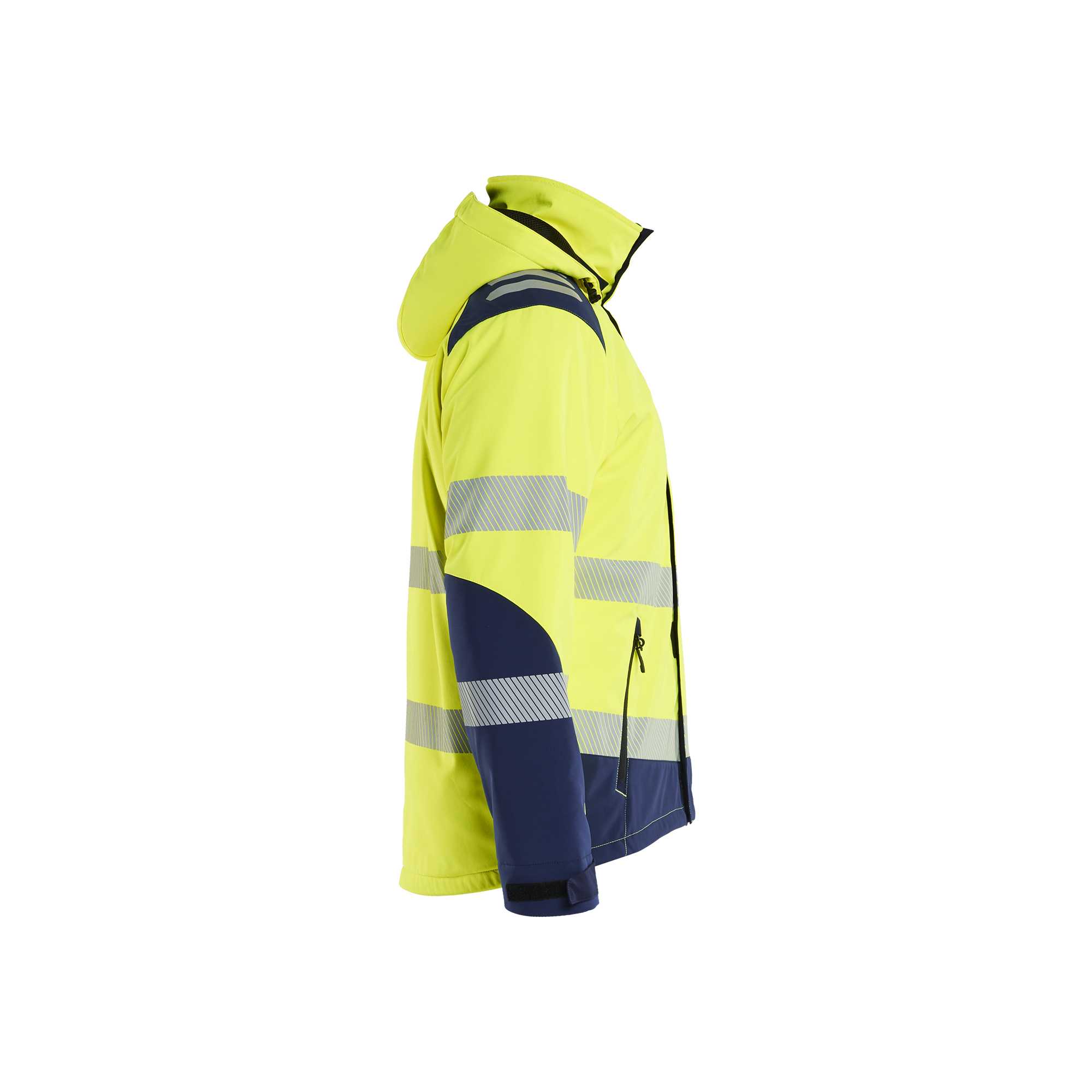 BLAKLADER 44002513 Hi vis Lightweight lined Winter Softshell Jacket Work Jacket MEN - Waterproof